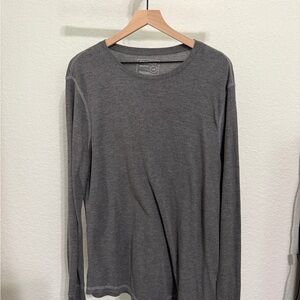 Express Charcoal Long Sleeve Top